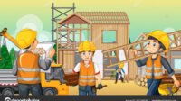 Ilustrasi Pekerja Konstruksi Ilustrasi Pekerja Konstruksi