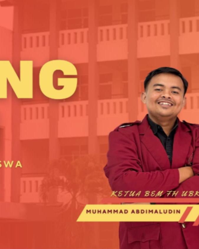 Ketua Bem Fh Ubk Muhammad Abdimaludin